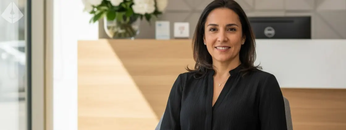 A confident adult patient smiling after a successful adult wisdom teeth removal procedure