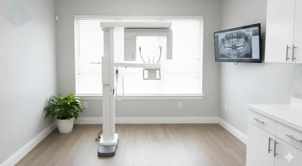 The advanced 3D scanning technology used for precise dental implants for seniors in Westfield at Dr. Carranza's clinic.