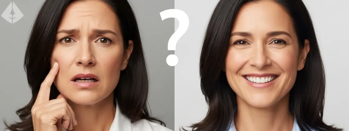 A happy, confident adult smiling after learning the truth about dental implants from Dr. Carranza