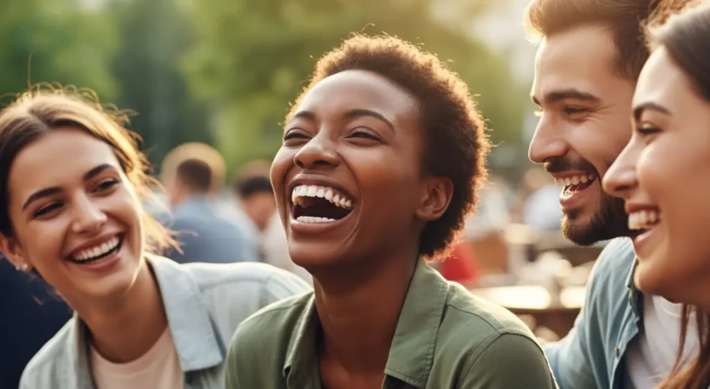 A young adult with a perfect smile thanks to a dental implant, proving they are for any age