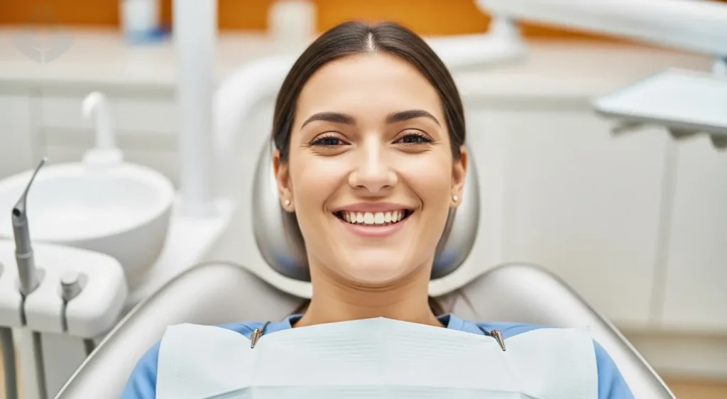 Relaxed patient in a dental chair during a painless procedure.
